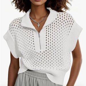 Amazon Women's White Knit Top